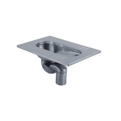 304 Stainless Steel Panci Jongkok WC Pan Berkualitas Tinggi Dengan Pipa S Limbah